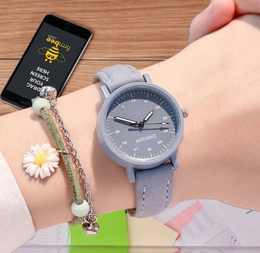 RELOJ CASUAL PARA MUJER + REGALO + CAJA