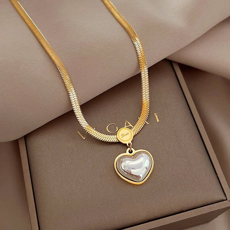 Collar Corazón de Perla