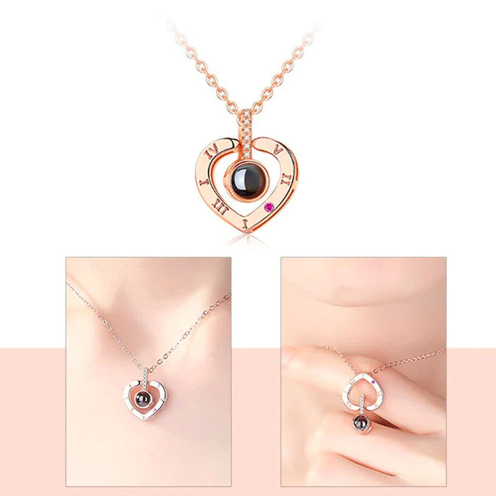 Collar Te amo Corazon +CajaREGALO