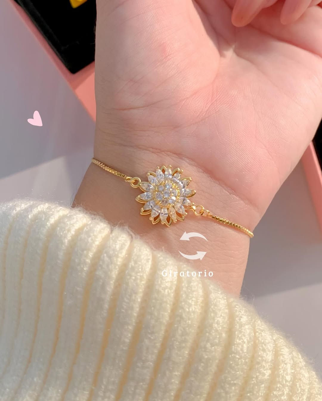 Pulsera Girasol Giratorio +CAJAREG