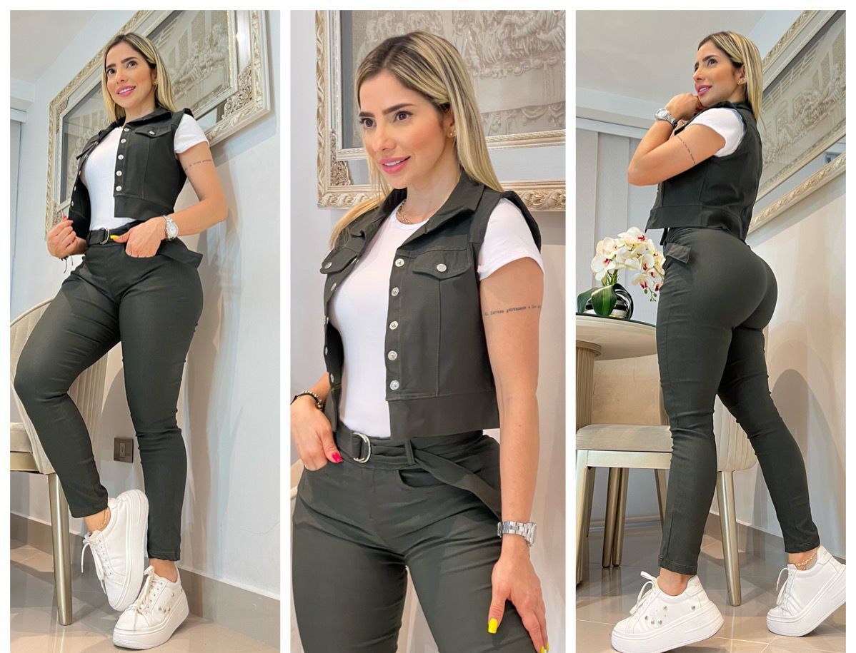 CONJUNTO PARA DAMA CHALECO 1856