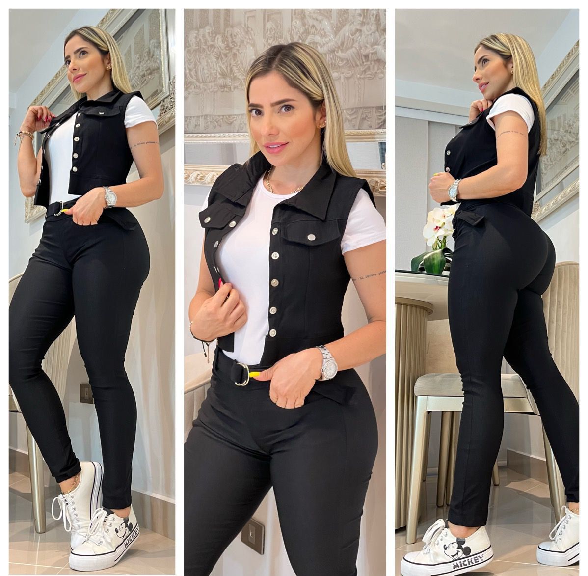 CONJUNTO PARA DAMA CHALECO 1856