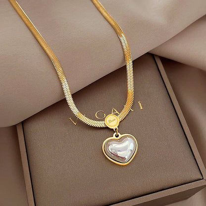 Collar Corazón de Perla