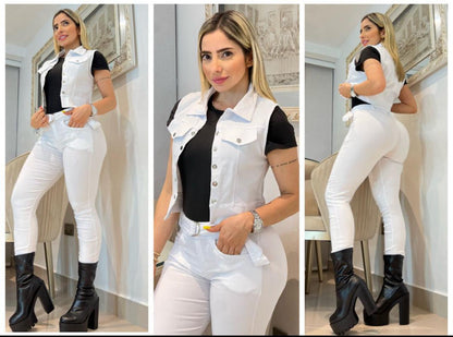 CONJUNTO PARA DAMA CHALECO 1856